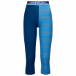 Női funkciós aláöltözet Ortovox W's 185 Rock'N'Wool Short Pants kék