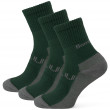 Zulu Bambus Trek M 3-pack zokni sötétzöld