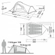 Robens Challenger 3XE ultrakönnyű sátor