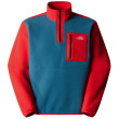 The North Face M Yumiori 1/4 Zip női pulóver kék/piros MALLARD BLUE/HIGH RISK