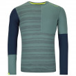 Ortovox 185 Rock'N'Wool Long Sleeve M férfi funkcionális póló szürke/kék