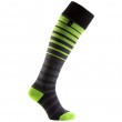 Vízhatlan zokni SealSkinz Thin Knee Cuff fekete/zöld Black/Anthracite/Charcoal/Illuminous