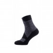 Vízhatlan zokni SealSkinz Walking Thin Ankle fekete/szürke Dark Grey / Black