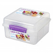Box na potraviny Sistema Lunch Cube Max TO GO with Yogurt Pot 2l lila