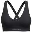 Icebreaker W Mer 125 Cool-Lite Sprite Racerback Bra sport melltartó fekete Black