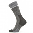 Zokni Sealskinz Solo QuickDry Mid Length Socks fekete/szürke