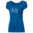 Női póló Progress OS LIBERTA "FLOWBIKE" 24IJ kék