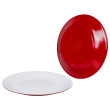 Tányér Bo-Camp Dinner plate melamine 2 piros Red/White
