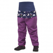 Kisgyerek softshell nadrág béléssel Unuo vzor lila