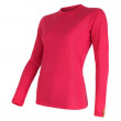Női póló Sensor Merino Wool Active h. ujjú rózsaszín magenta