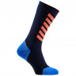 Vízálló zokni SealSkinz MTB Mid Mid with Hydrostop fekete/narancs Black/Blue/Orange