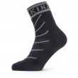 Zokni Sealskinz Waterproof Warm Weather Ankle Length Sock Hydrostop fekete/szürke