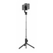 Swissten BLUETOOTH SELFIE STICK ALUMINUM TRIPOD PRO szelfibot fekete/ezüst