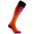 Vízhatlan zokni SealSkinz Thin Knee Cuff narancs Methyl orange/Neon coral/Fluo pink/Black