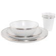 Outwell Delight 2 Person Dinner Set edénykészlet fehér