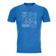 Férfi funkciós póló Ortovox 120 Cool Tec Puzzle T-Shirt világoskék