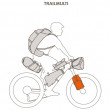 Kerékpár táska Vaude Trailmulti