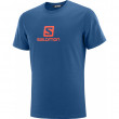 Pánské triko Salomon Coton Logo Ss Tee M kék