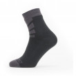 Zokni Sealskinz Waterproof Warm Weather Ankle Length Sock fekete/szürke