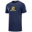 Férfi póló Salomon Coton Logo Ss Tee M kék/sárga