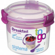 Snída?ový box Sistema Breakfast To Go 530ml rózsaszín
