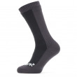 Zokni Sealskinz Waterproof Cold Weather Mid Length Sock fekete/szürke