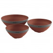 Outwell Collaps Bowl Set tálkészlet barna terracotta