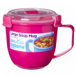 Bögre Sistema Microwave Large Soup Mug Color rózsaszín