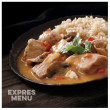 Expres menu KM Kétszínű hús rizzsel készétel