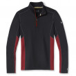 Férfi funkciós pulóver Smartwool M Merino Sport 150 Long Sleeve 1/4 Zip fekete/piros