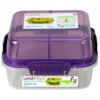 Box na potraviny Sistema Square Lunch Stack TO GO 1,24l lila