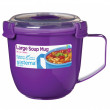 Bögre Sistema Microwave Large Soup Mug Color lila