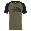 Pánské triko The North Face M S/S Raglan Easy Tee zöld/fekete