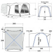 Outwell Milestone Shade Air elősátor