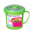 Bögre Sistema Microwave Medium Soup Mug zöld