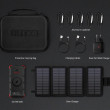 Set solární nabíječky a powerbanky Outxe W20 Outdoor Charger Kit fekete