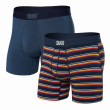 Saxx Vibe Super Soft Bb 2Pk boxeralsó sötétkék field stripe/navy