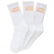 Női zokni Vans Wm Classic Crew 6.5-10 3Pk fehér