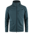 Fjällräven Abisko Grid Fleece Hoodie M férfi pulóver kék Mountain Blue