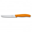 Zöldségvágó kés Victorinox kerekített markolattal narancs