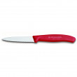 Zöldségvágó kés Victorinox 8 cm - recés piros
