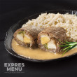 Expres menu Spanyol madár (göngyölt hús) rizzsel 410 g készétel