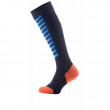Vízhatlan zokni SealSkinz MTB Mid Knee fekete/narancs Black/Blue/Orange