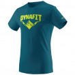 Dynafit Graphic Co M S/S Tee férfi póló kék/zöld