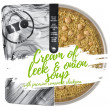 Lyo food Cream of Leek & Onion Soup with Pecorino Romano and Chickpeas szárított étel