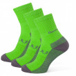 Zulu Bambus Trek M 3-pack zokni zöld