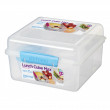 Box na potraviny Sistema Lunch Cube Max TO GO with Yogurt Pot 2l kék