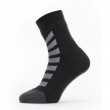 Zokni Sealskinz Waterproof All Weather Ankle Length Sock Hydrostop fekete/szürke