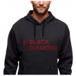 Black Diamond Stacked Logo Hoody férfi pulóver