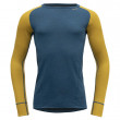 Devold Duo Active Merino 205 Shirt férfi funkcionális póló sárga/kék